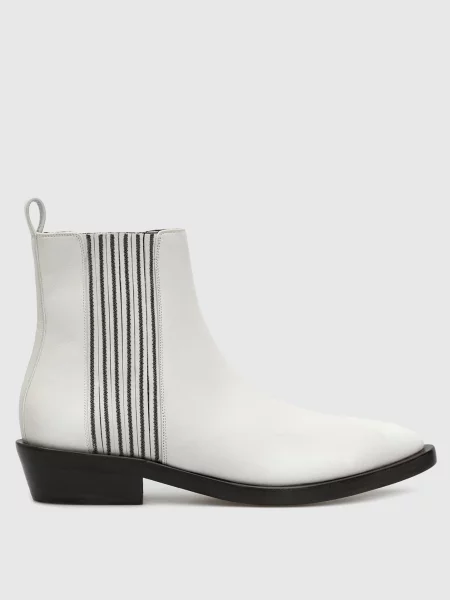 Кожаные ботинки челси Brunello Cucinelli белые