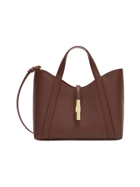 Torebka skórzana Furla skórzana brązowa