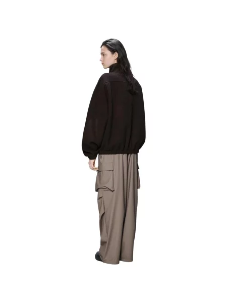 Geacă Rains din fleece negru