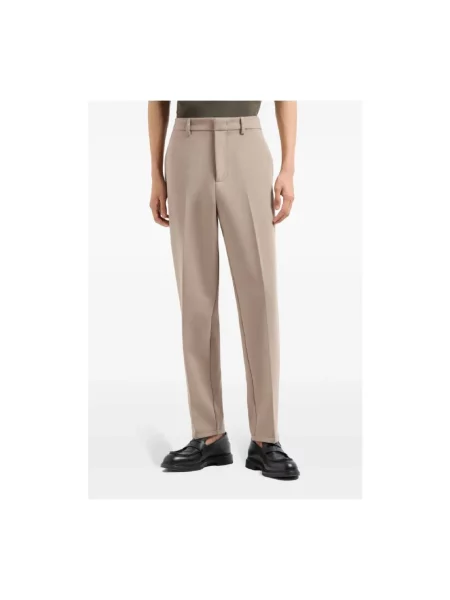 Spodnie Emporio Armani beżowe