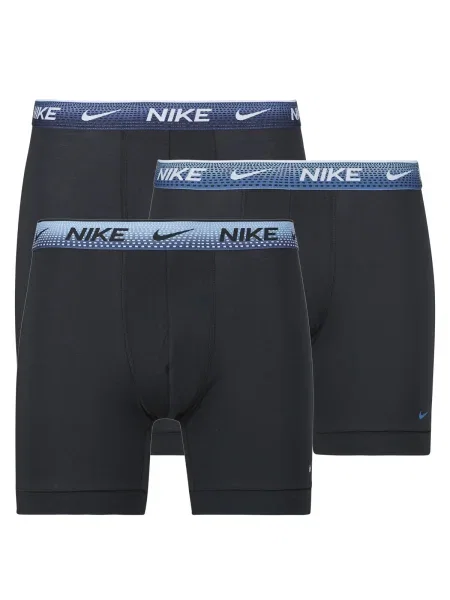 NIKE Underwear Boxeralsók / fekete / fehér kék
