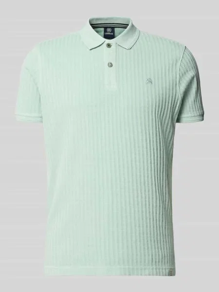 Koszulka polo o kroju slim fit z wyhaftowanym logo Lerros