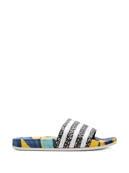 Papuci Adidas cu imprimeu geometric negru