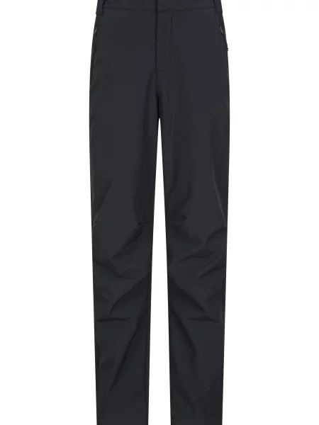 Eiger — spodnie streczowe z podszewką z polaru Black czarne