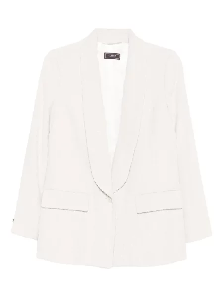 Sacou Peserico de catifea cord alb