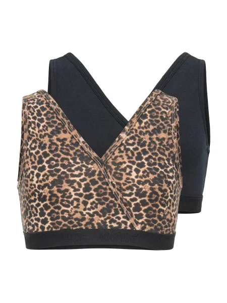 ONLY GIRLS Sutien KOGLOLA maro deschis negru