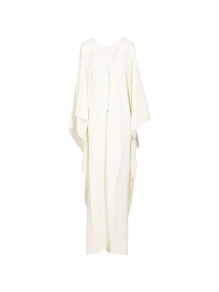 Rochie Taller Marmo cu șireturi din dantelă alb