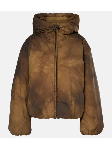 Geacă cu puf Acne Studios cu glugă bej