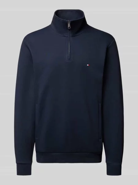 Tommy Hilfiger Bluza Mężczyźni niebieski jednolity S granatowa
