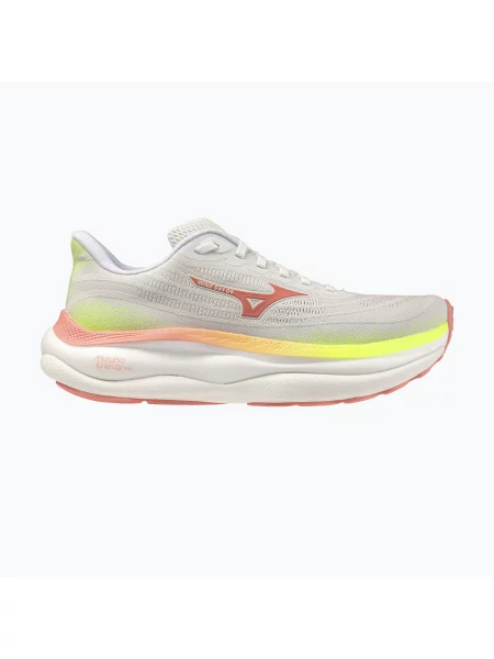 Încălțăminte de alergare pentru femei Mizuno Wave Sky 9 gf white/desert flower/lime pulp alb