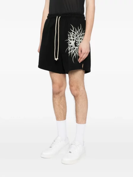 Pantaloni scurți Hellstar cu imagine negru