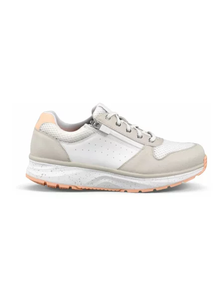 Sneakersy Joya sznurowane skórzane beżowe