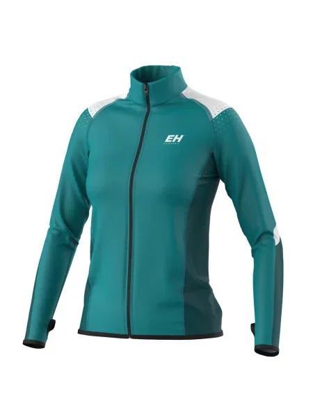 Bluza do biegania rozpinana EXTREME HOBBY MOOD niebieska