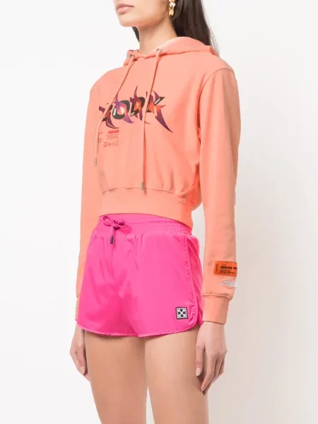 Hanorac cu glugă Heron Preston cu imagine roz
