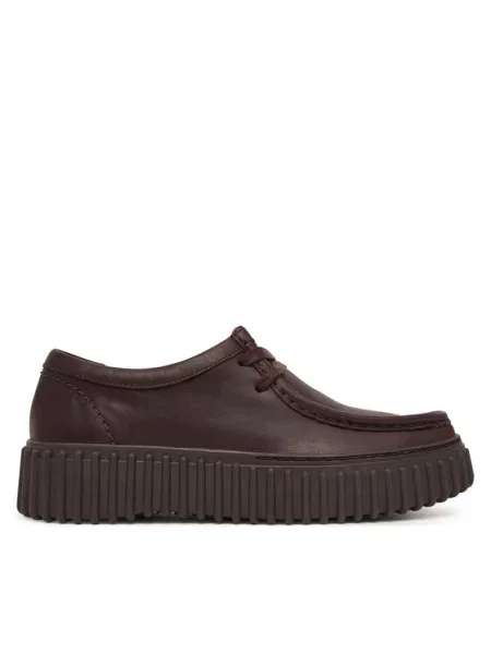 Clarks Nizki čevlji Torhill Bee Temno rjava