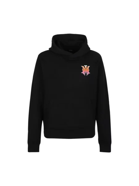 Bluza z kapturem Amiri z kapturem z nadrukiem czarna