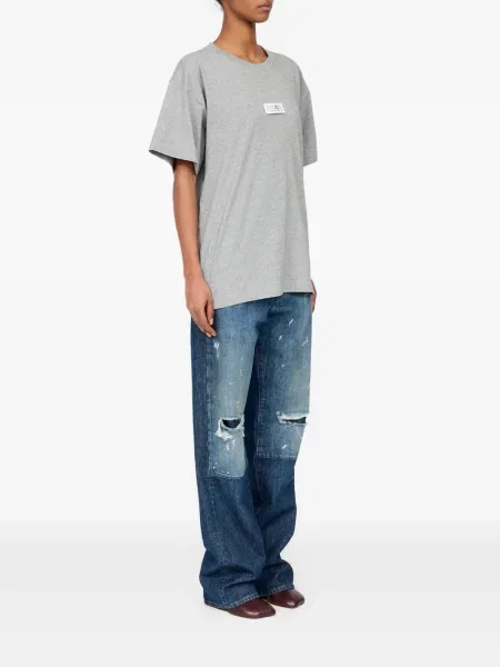 Μπλούζα Mm6 Maison Margiela από ζέρσεϋ γκρι