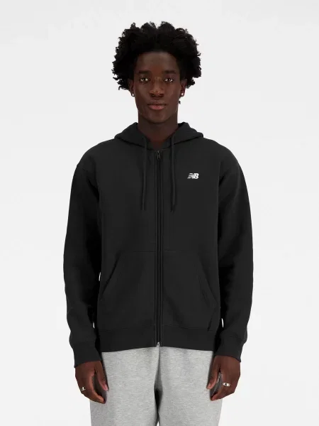 Спортивна кофта New Balance SPORT ESSENTIALS бавовна/поліестер чорний