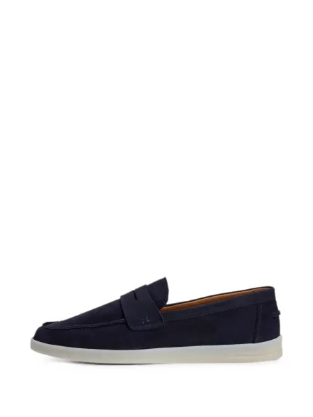 Pantofi loafer Hackett London din piele albastru