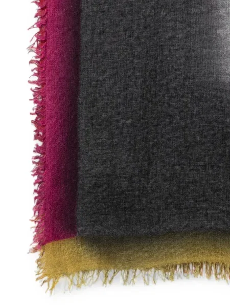 Gradient κασκόλ Faliero Sarti με κρόσσια γκρι