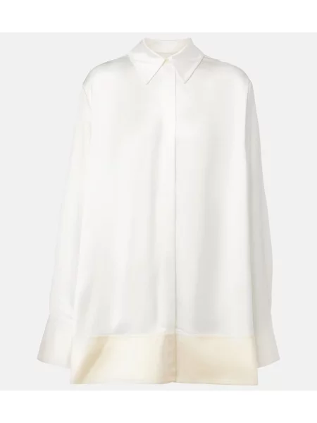 Cămașă Toteme din satin alb