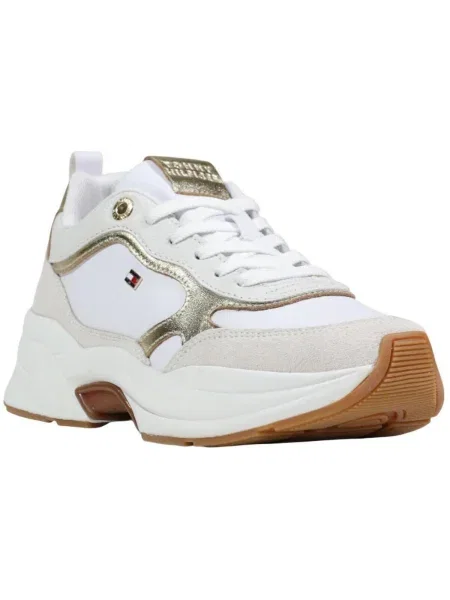 Sneakerși Tommy Hilfiger din piele chunky alb