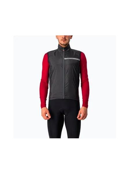 Велосипедна жилетка Castelli Squadra Stretch світло-чорна/темно-сіра чорний