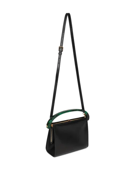 Geanta de piele Dries Van Noten din piele negru