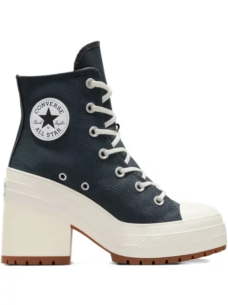 Zateplené tenisky Converse Chuck 70 na klínovém podpatku šedé