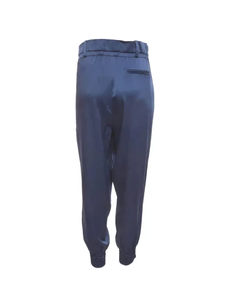 Cu centură pantaloni Peter Pilotto cu dungi albastru