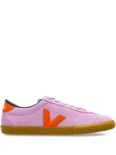 Sneakerși Veja din piele de căprioară violet