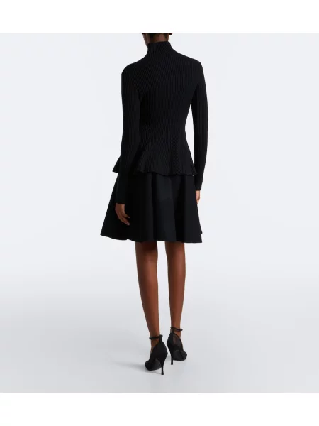 Fustă Alaïa de lână negru
