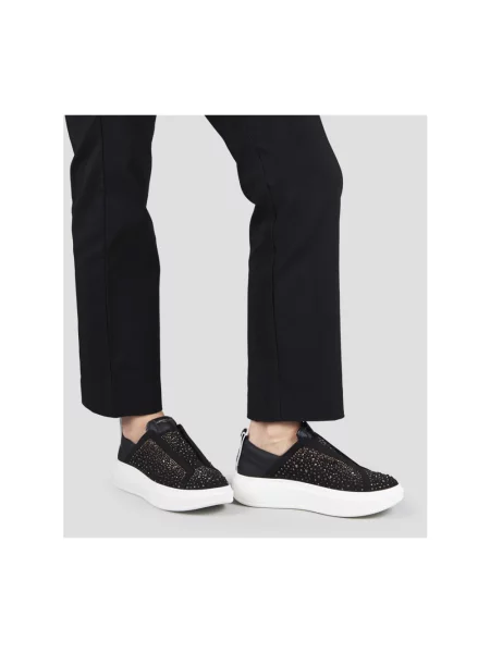 Sneakersy Alexander Smith skórzane wsuwane czarne