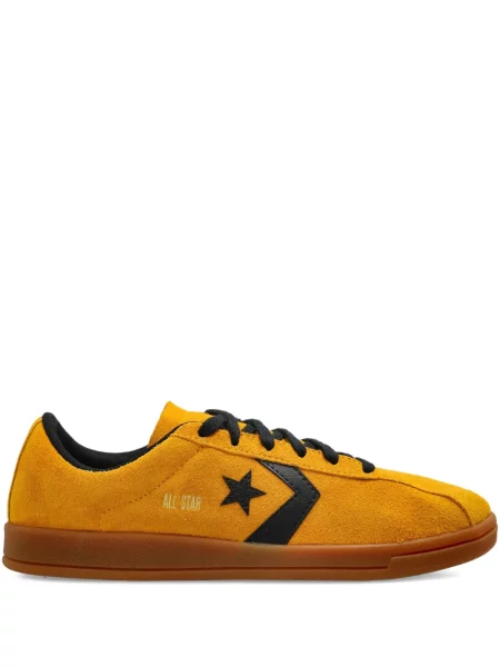Sneakerși Converse din piele de căprioară galben