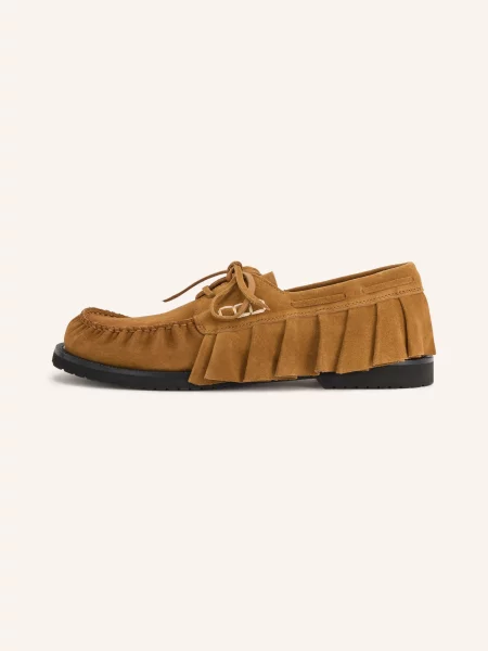 Jw Anderson Lodní Mokasíny S Volánky hnědá
