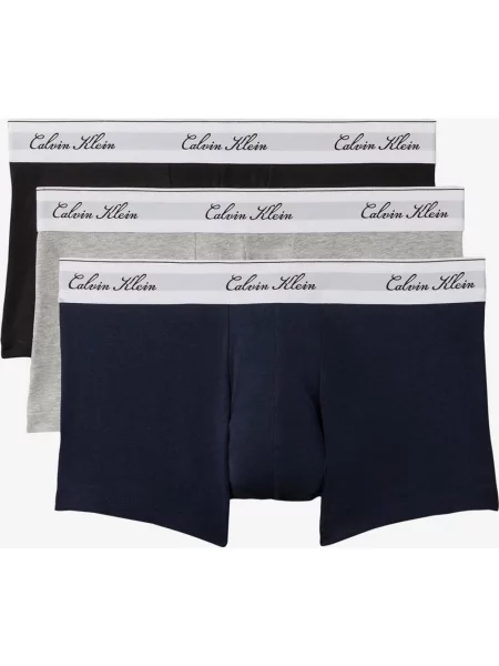 Bokserki Calvin Klein Icon Cotton 3 sztuki jasnoszary XL biały
