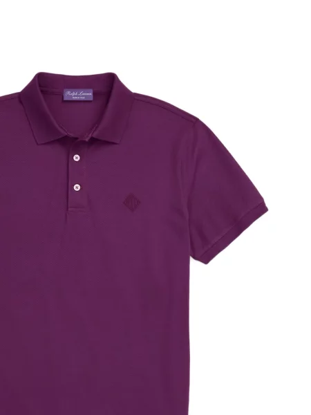 Tricou polo Polo Ralph Lauren cu autograf cu 5 buzunare în carouri gri
