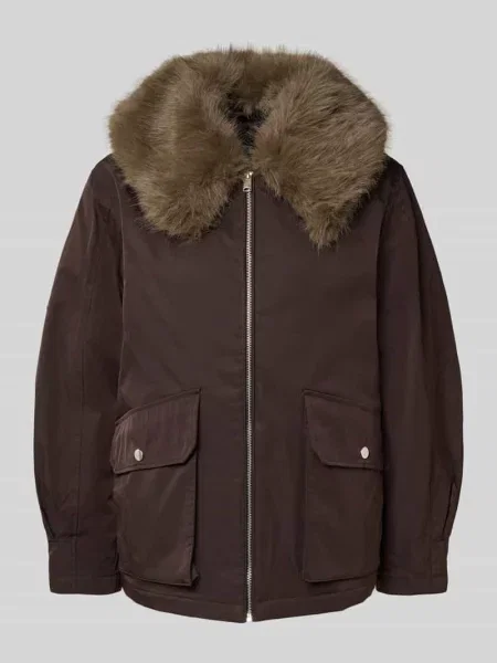 Bomberka o kroju regular fit z odpinanym kołnierzem z imitacji futra model ‘SEOUL’ Vero Moda