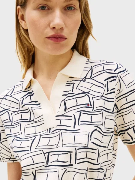 Поло Tommy Hilfiger біле