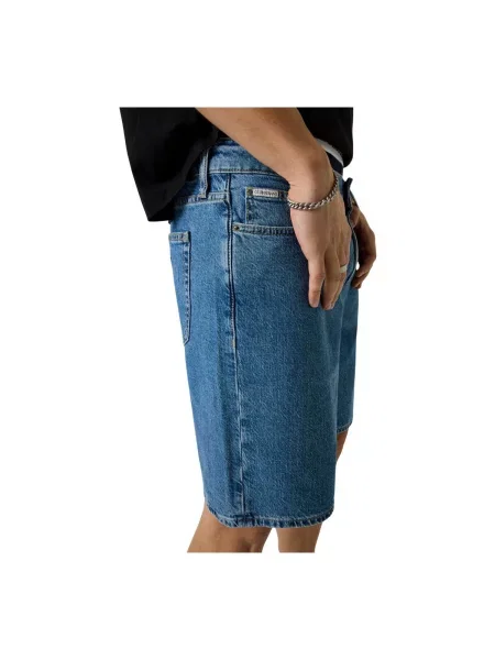 Pantaloni Guess albastru