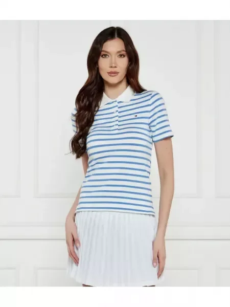 Tommy Hilfiger Tenisz póló | pique kék