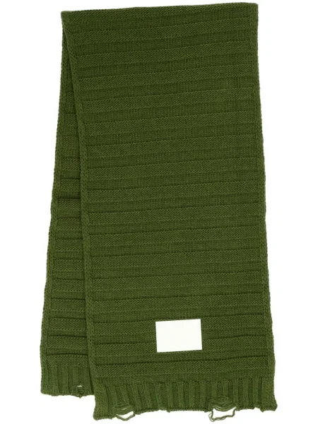 Fular Mm6 Maison Margiela tricotate cu imagine verde