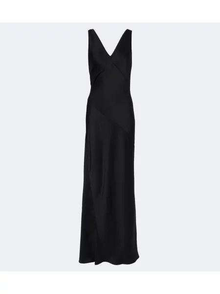 Rochie Max Mara din satin eleganta negru