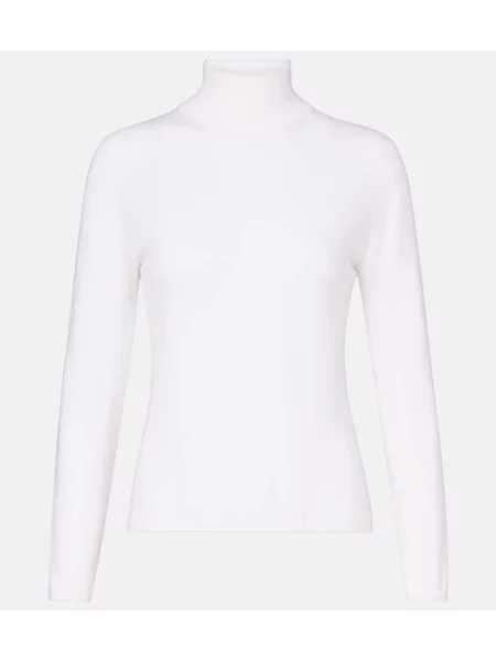 Pulover Max Mara din cașmir alb