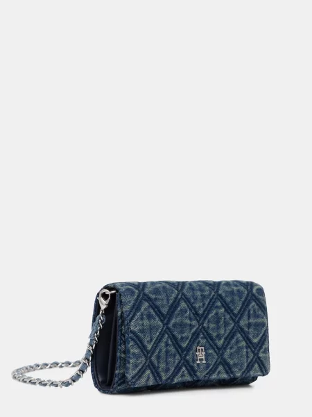 TOMMY HILFIGER Denarnica moder denim modra