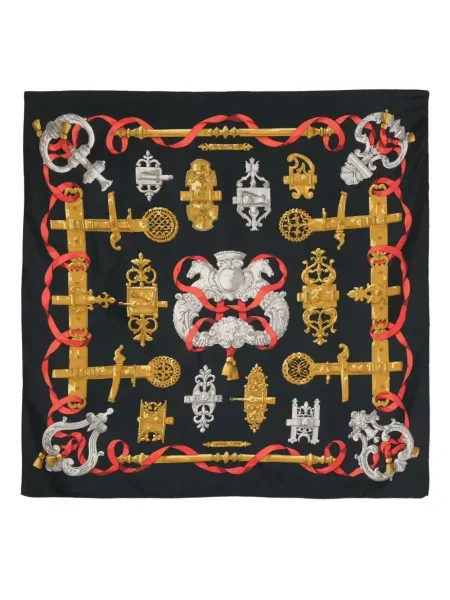 Šál Hermès Pre-owned černý