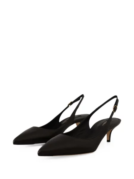 Pantofi cu toc Dolce & Gabbana slingback negru