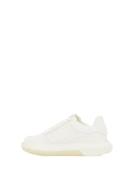 Sneakerși Emporio Armani cu platformă alb