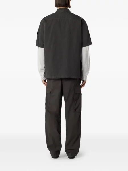 Къс риза Stone Island камъни сиво