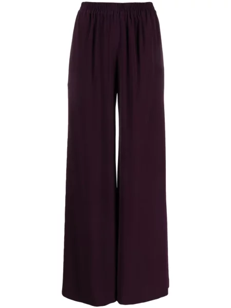 Pantaloni Gianluca Capannolo cu talie înaltă violet